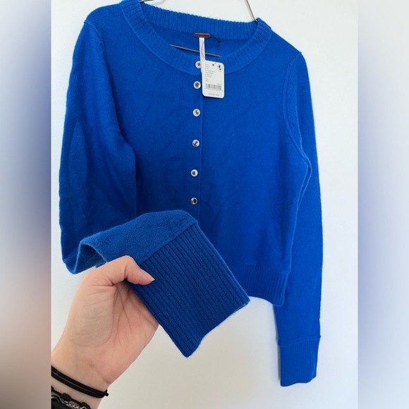 Free People Nocturnal Solid Cashmere Cardi - Picture 14 of 17